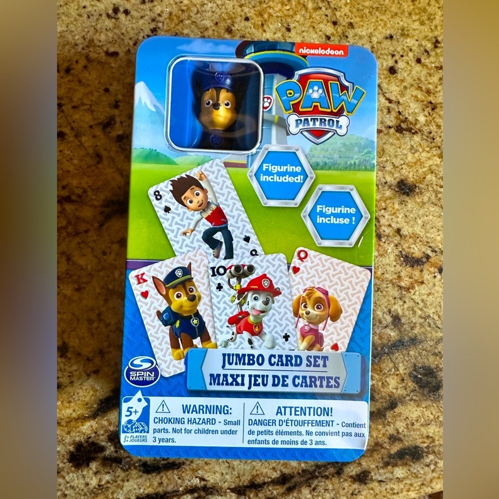 🌻 4/$25 Paw Patrol Jumbo Card Play Set
